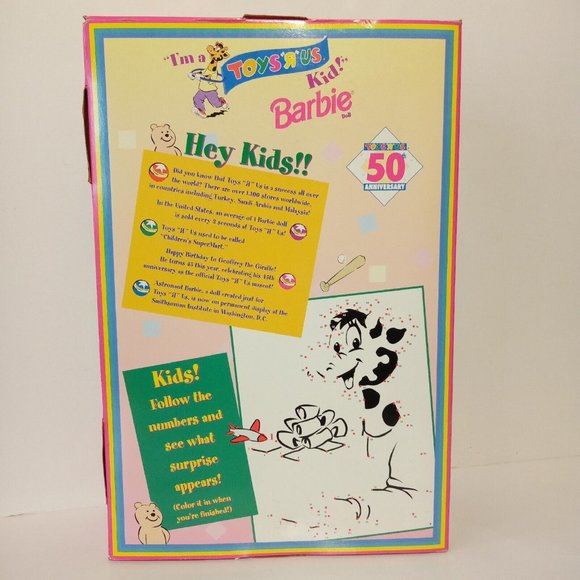 Barbie Special Edition 50th Anniversary Toys R Us Kid #18895 Vintage 1997 NRFB - Picture 7 of 12